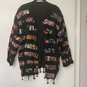 Boho Festival Multicolored Jacket.